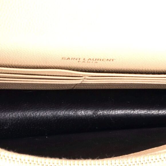 Saint Laurent Classic Monogram Wallet on Chain Matelasse Chevron Leather Small - Picture 5 of 8